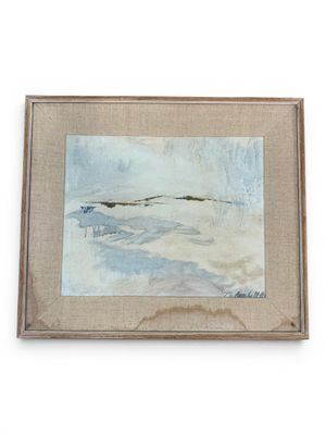 Ecole XXème "Paysage". Huile sur toile signée Anne LMH en ba…