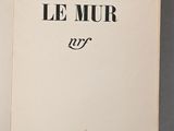an open book with the title le mur written on it
