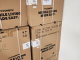 many boxes of moving supplies stacked on top of each other