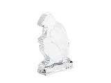 crystal figurine of a man with a hat on his head