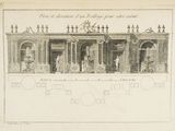 dessin représentant un bâtiment surmonté d'une horloge