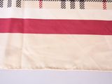 an image of a table cloth with a red and white stripe