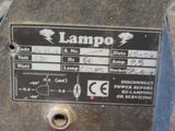 a close up of a sign on a metal object