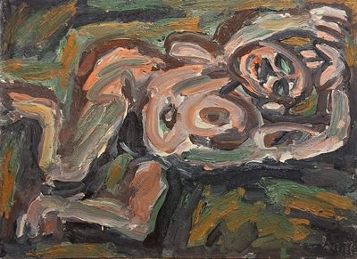 Jacques DANIEL (1920-2011) Nu détendu, 1990