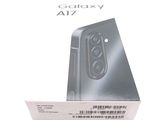 the back of a samsung a7 box with a sticker on it