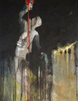 Jacques JOOS (1945-2021), "Le sacrifice" 2012, technique mix…