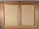 an image of a picture of an old wooden frame with a picture in it