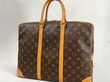 louis vuitton briefcase in monogram canvas and leather