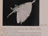 a black and white photo of a ballerina in a tutu