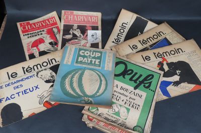 [CARICATURES] Lot de titres de presse satirique : 6 exemplai…