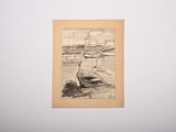 a picture of a drawing of a boat in the water