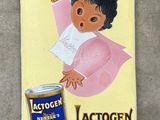 vintage lactogen advertiser for lactogen, a nestle ' s product