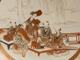 a picture of a plate with a painting on it