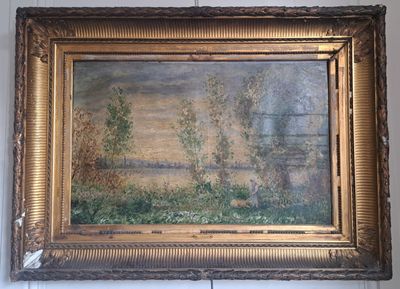 une photo d'un tableau accroché au mur