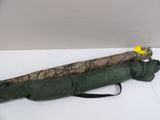 an umbrella that is laying on a table