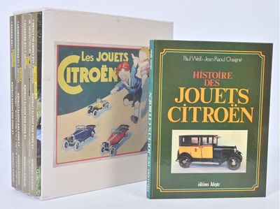 two books about the history of the jouets citroen