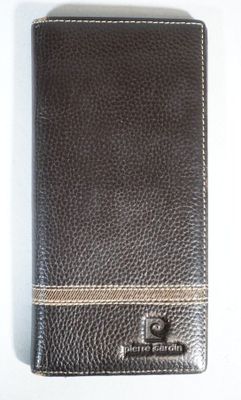 PIERRE CARDIN Portefeuille en cuir marron