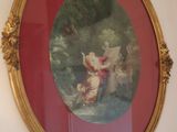 a picture of a painting on the wall of a room