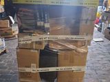 boxes stacked on top of each other in a warehouse