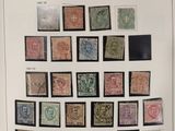 an image of a picture of a collection of stamps on display