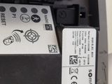 a close up of a printer with a label on it