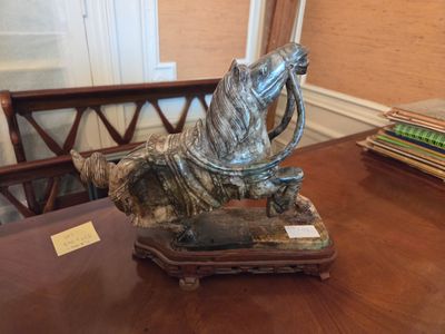 CHINE XXème siècle Cheval stéatite