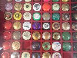 a display case full of many different types of watches