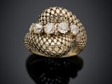 a gold and diamond ring, by van cleef