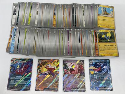 a close up of a bunch of cards on a table