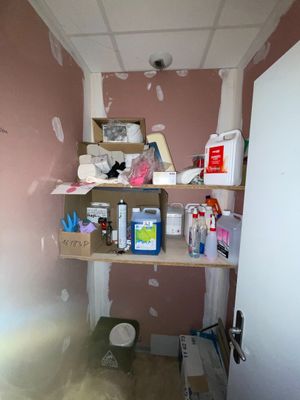 a picture of a room that is being remodeled