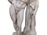 marble statue of a man holding a woman in his arms