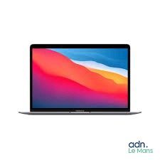 an apple macbook air laptop is shown on a white background