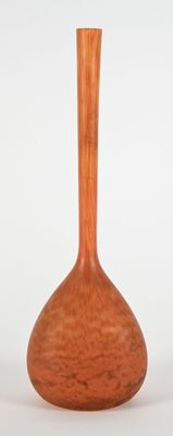 TRAVAIL 1900 Vase soliflore en verre marmoréen Trace de sign…