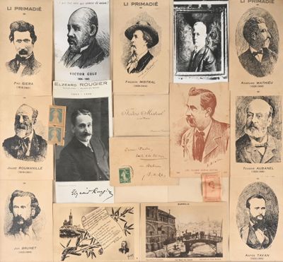 de nombreuses photos différentes d'hommes barbus et moustachus accrochées au mur