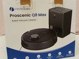 the box of the robotic vacuum cleaner is open on the table