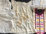 deux photos d'une robe de mariée et d'une robe de mariée