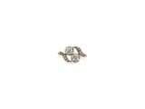 une image d'une bague en diamant et en or sur fond blanc
