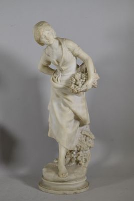 Mathurin MOREAU (1822-1912) Femme à la panière de raisins