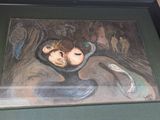une photo d'un tableau représentant deux personnes dans un vase