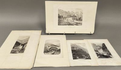 [SAVOIE]. Lot de gravures comprenant : - Entrée de l'armée f…