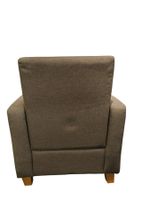 Fauteuil garni de tissu taupe. 89 x 67 x 70 cm. (photo 3)