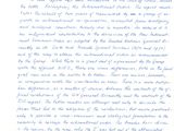 lettre écrite à l'encre bleue sur une feuille de papier blanc