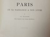 an old book with a black and white title on it