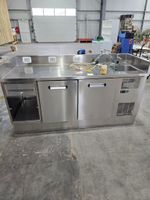 TOUR réfrigéré inox avec lave-main à deux vantaux (photo 3)