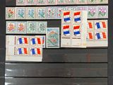 a picture of a picture of a wall with stamps on it