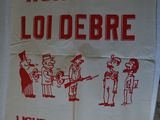 a sign that says non a la lou debree on it