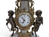 a clock that is sitting on top of a table