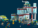 many legos that are in front of a police station