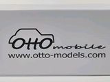 a close up of a white box with a logo on it