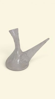Carafe dite Porro ou Porron en verre à décor de côtes torses…